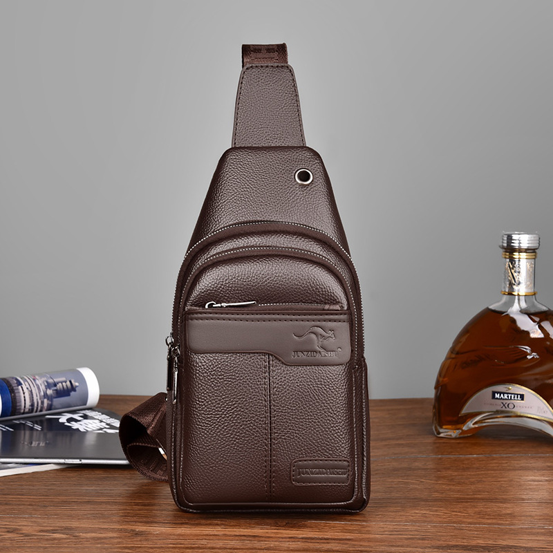 Luxury Bags For Men Brands - 럭셔리 브랜드 가슴 팩 가죽 메신저