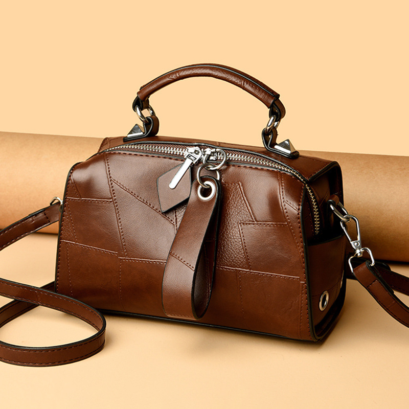 Luxury Bags Level - 여성용 천연 가죽 백팩, 심플한 가죽