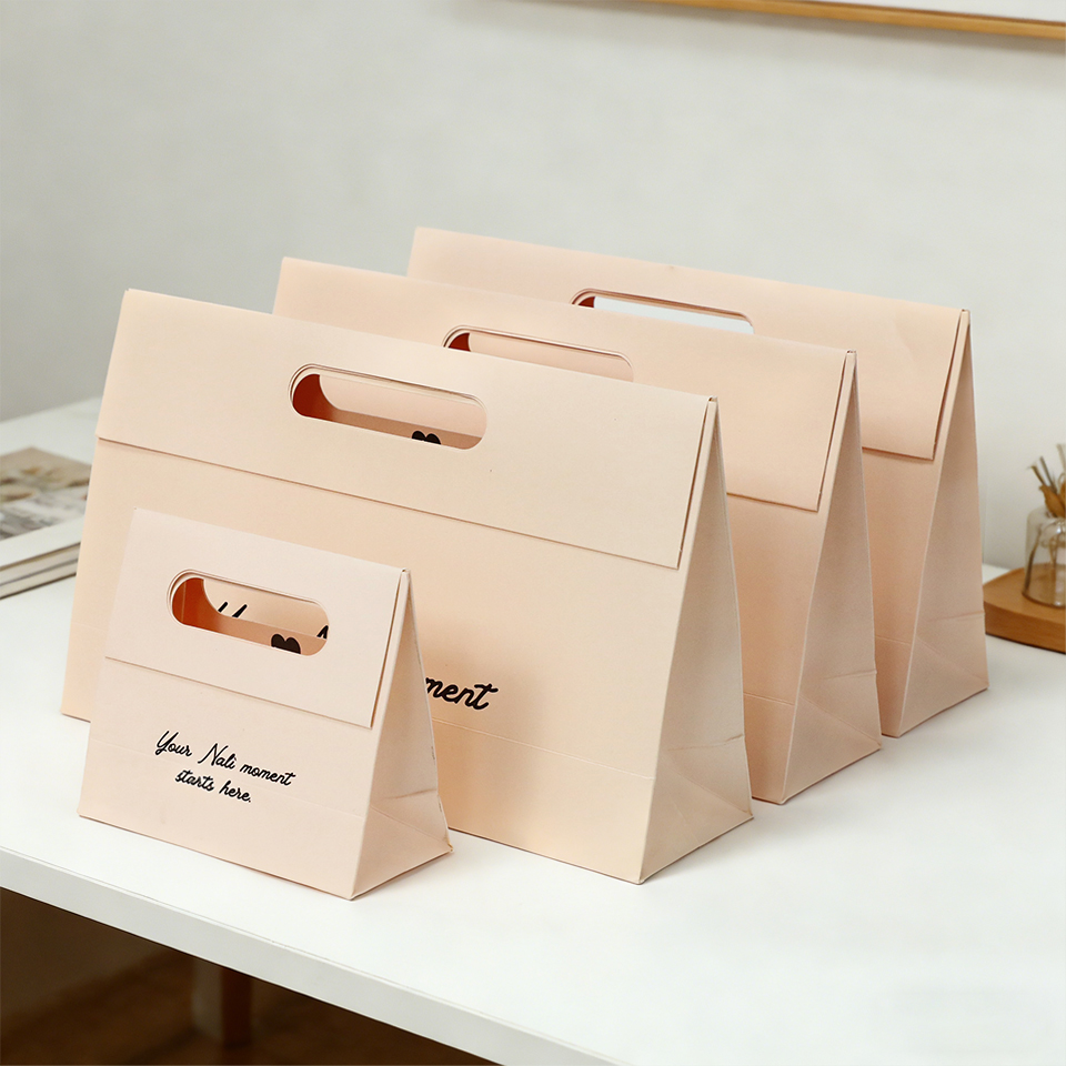 Luxury Bags For School - 고급 플랫 핸들 종이 가방 다이컷