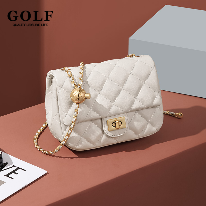 Luxury Bags Lv - 여성용 골프 링지 체인 소형 스퀘어