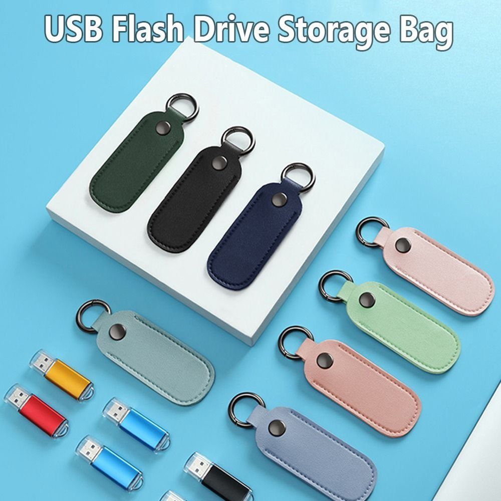 Key Holder Leather Pouch - U 디스크 파우치 키 링 거치대