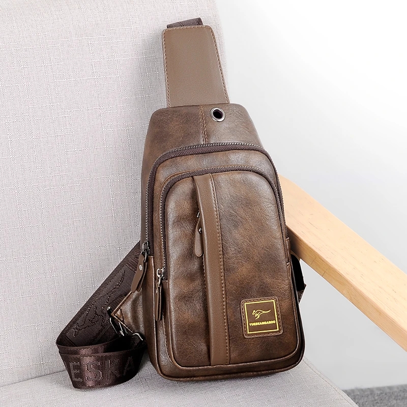 Luxury Bags For Men Brands - 캥거루 럭셔리 브랜드 체스트 백 남성용,