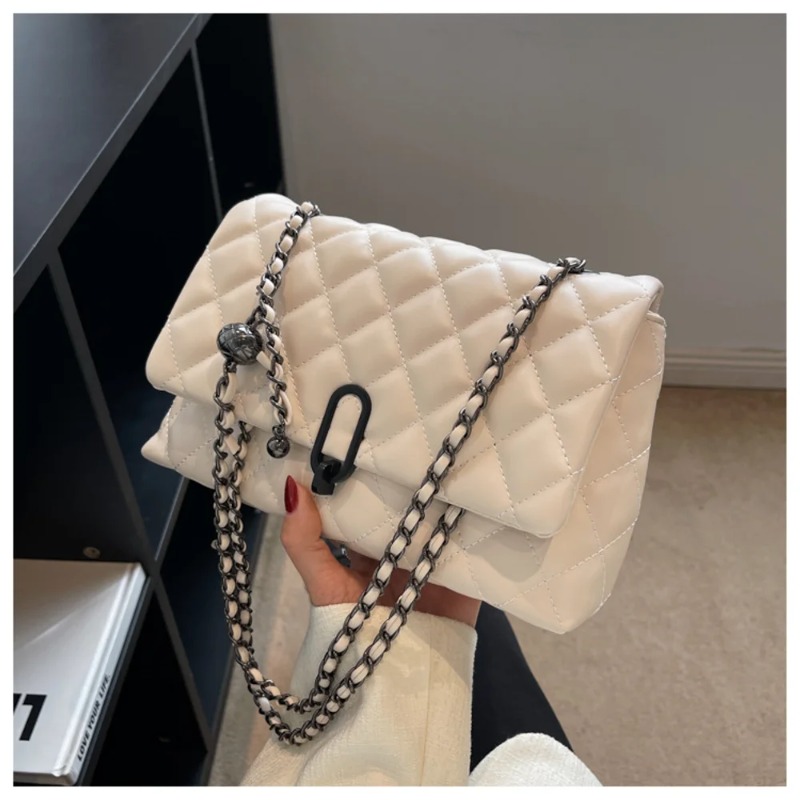 2026 여성용 베이지 다이아몬드 퀼트 체인백, 조절  - Luxury Bags For School 리뷰 및 가격