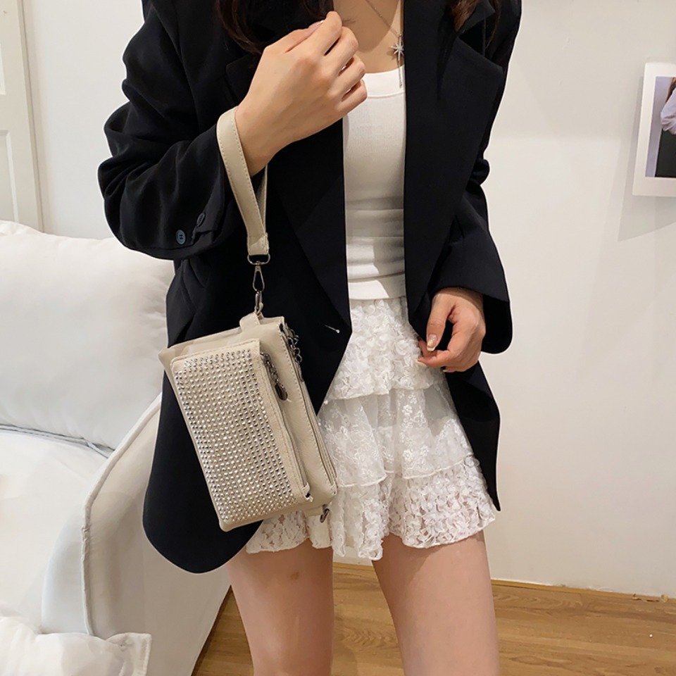 맞춤형 A급 라인스톤 반짝이는 3중 가방 여성용 소프트 - Luxury Bags Level 리뷰 및 가격