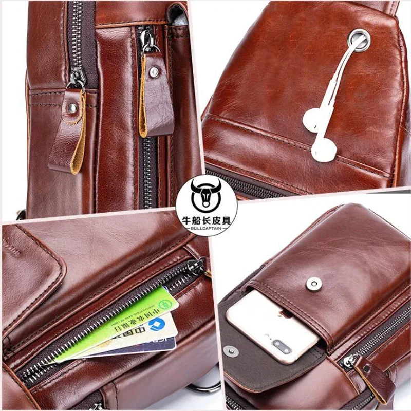 남성용 브랜드 프리미엄 100% 정품 가죽 가슴 가방  - Luxury Bags For Men Brands 리뷰 및 가격