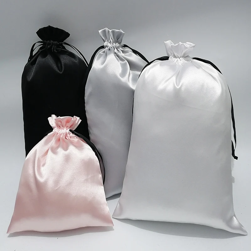 10PCS 맞춤형 새틴 익스텐션 헤어 가방 고급품 실크 - Luxury Bags For School 리뷰 및 가격
