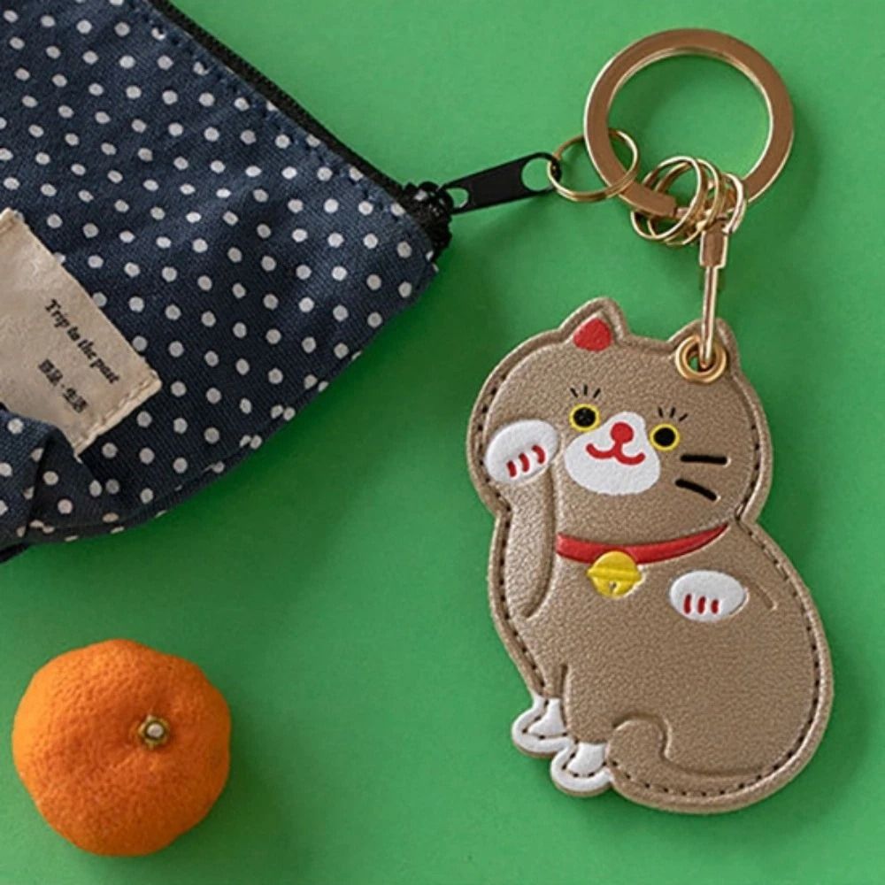 귀여운 만화 고양이 액세스 카드 홀더 PU 가죽 작은  - Key Holder Leather Pouch 리뷰 및 가격