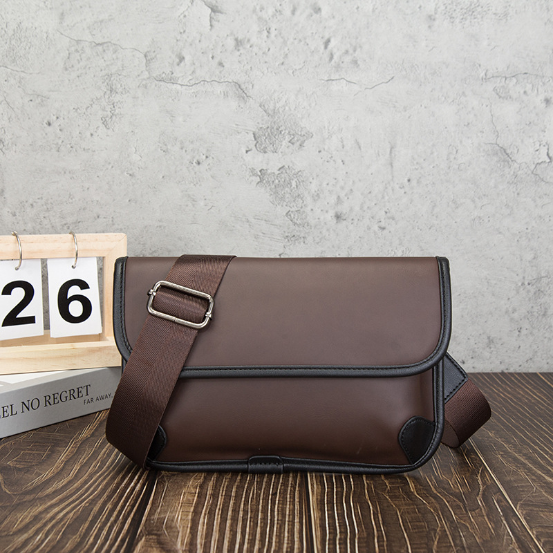 남성용 명품 빈티지 숄더백 PU 가죽 플랩 심플 남성  - Luxury Bags For Men Brands 리뷰 및 가격