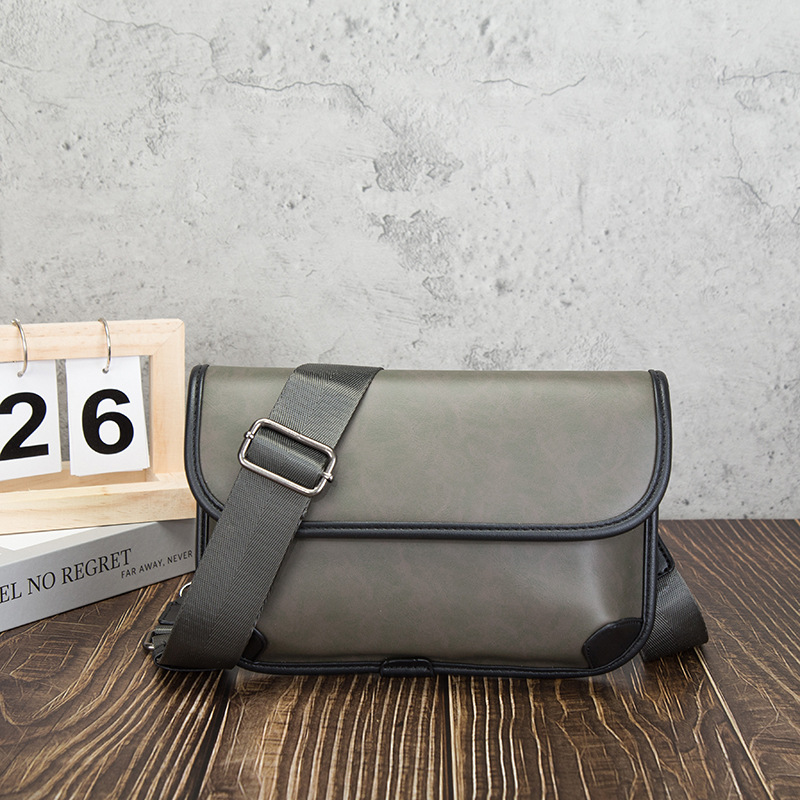 남성용 명품 빈티지 숄더백 PU 가죽 플랩 심플 남성  - Luxury Bags For Men Brands 리뷰 및 가격