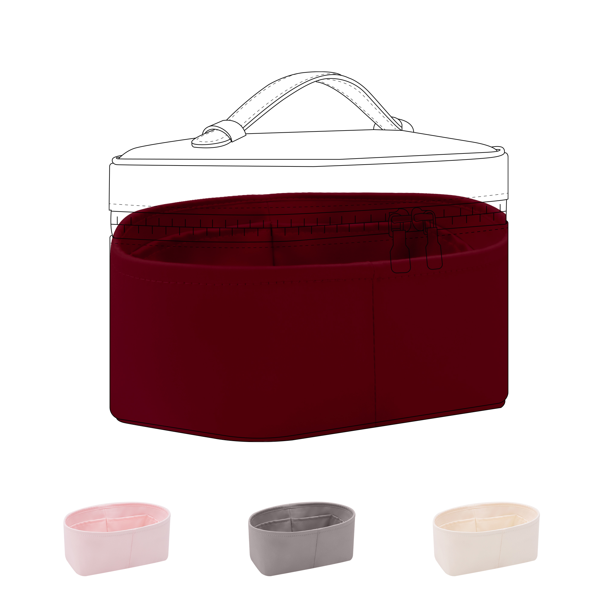 LV 나이스백용 DGAZ 실크 퍼스 오거나이저 인서트, - Luxury Bags Lv 리뷰 및 가격
