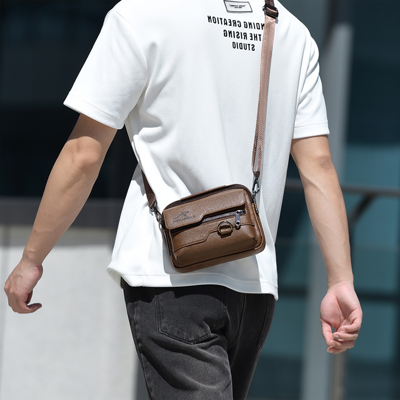 럭셔리 캥거루 브랜드 메신저 백 남성용 가죽 캐주얼 크 - Luxury Bags For Men Brands 리뷰 및 가격