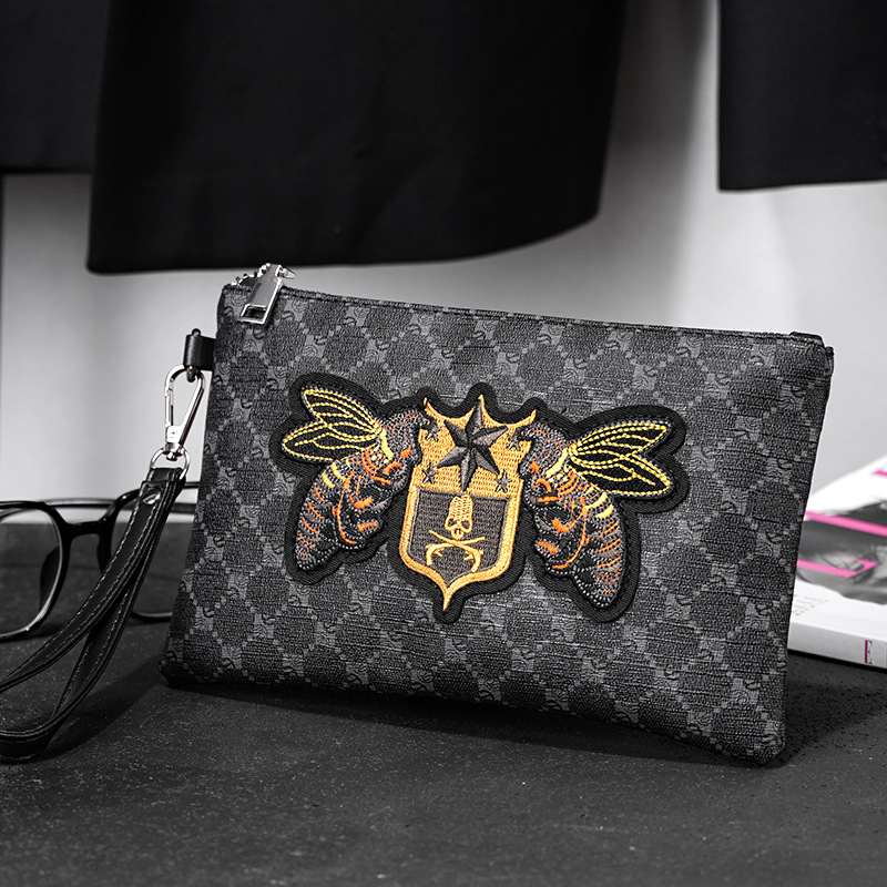 2026 패션 클러치 백 남성용 레트로 자수 꿀벌 클러 - Luxury Bags For Men Brands 리뷰 및 가격