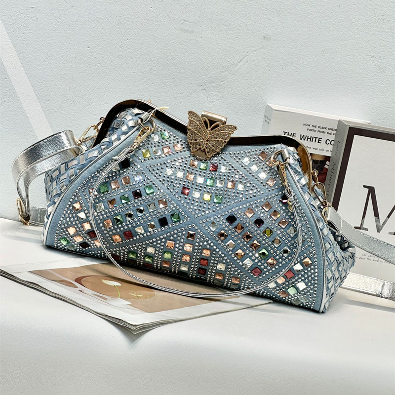 2026년 최신형 명품 컬러 다이아몬드 여성용 클립 핸 - Luxury Bags Denim 리뷰 및 가격