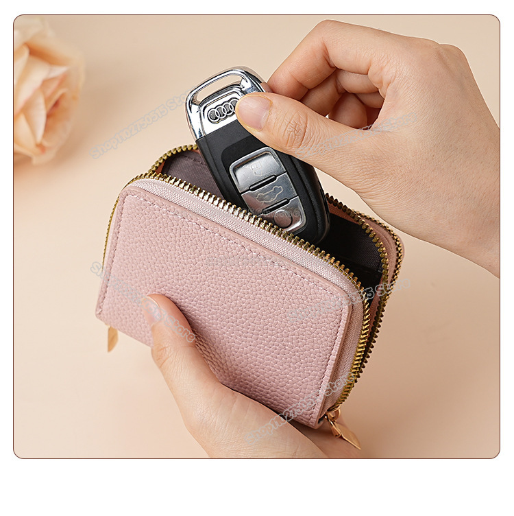 귀여운 미피 토끼 여성용 숏 지갑 PU 가죽 지퍼 지갑 - Key Holder Leather Pouch 리뷰 및 가격
