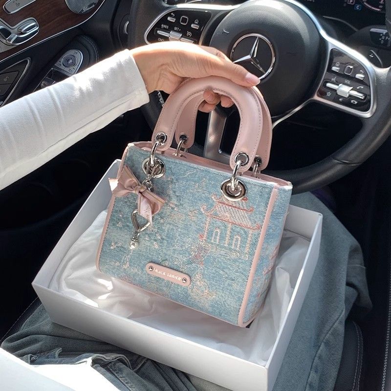 고급스러운 명품 스타일 대비 색상 민족풍 가방 여성용  - Luxury Bags Level 리뷰 및 가격