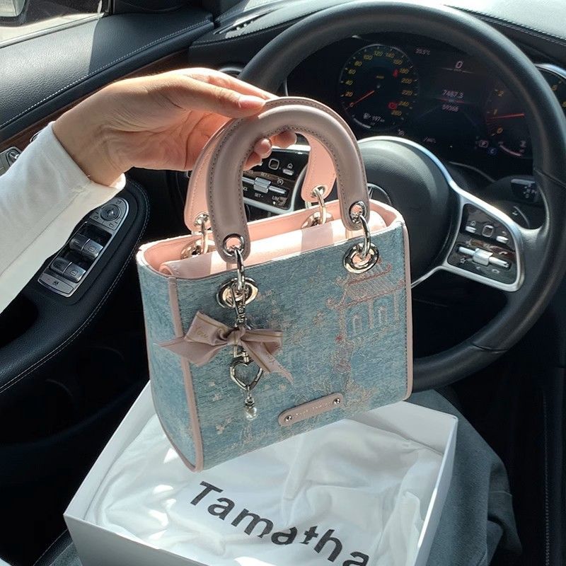 고급스러운 명품 스타일 대비 색상 민족풍 가방 여성용  - Luxury Bags Level 리뷰 및 가격