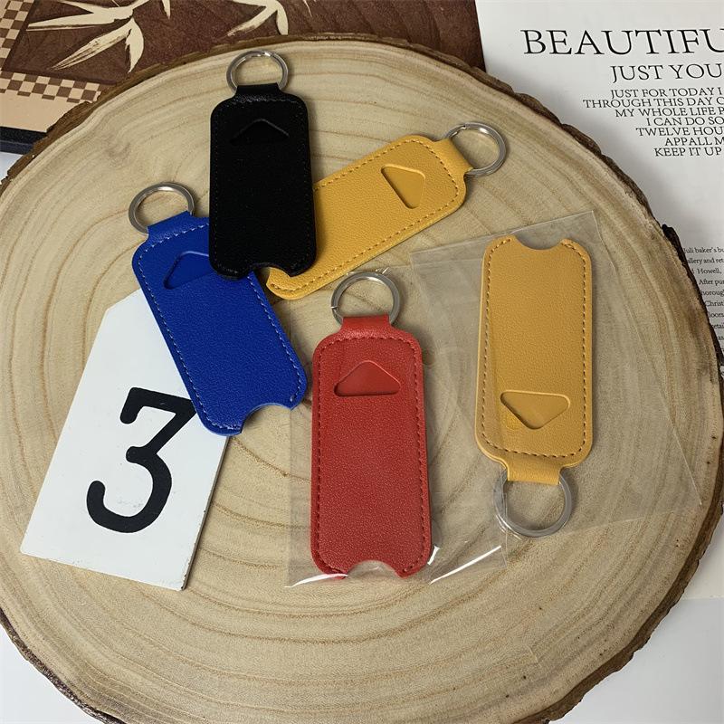 휴대용 립밤 병 포장 커버 키링 PU 가죽 챕스틱 파우 - Key Holder Leather Pouch 리뷰 및 가격