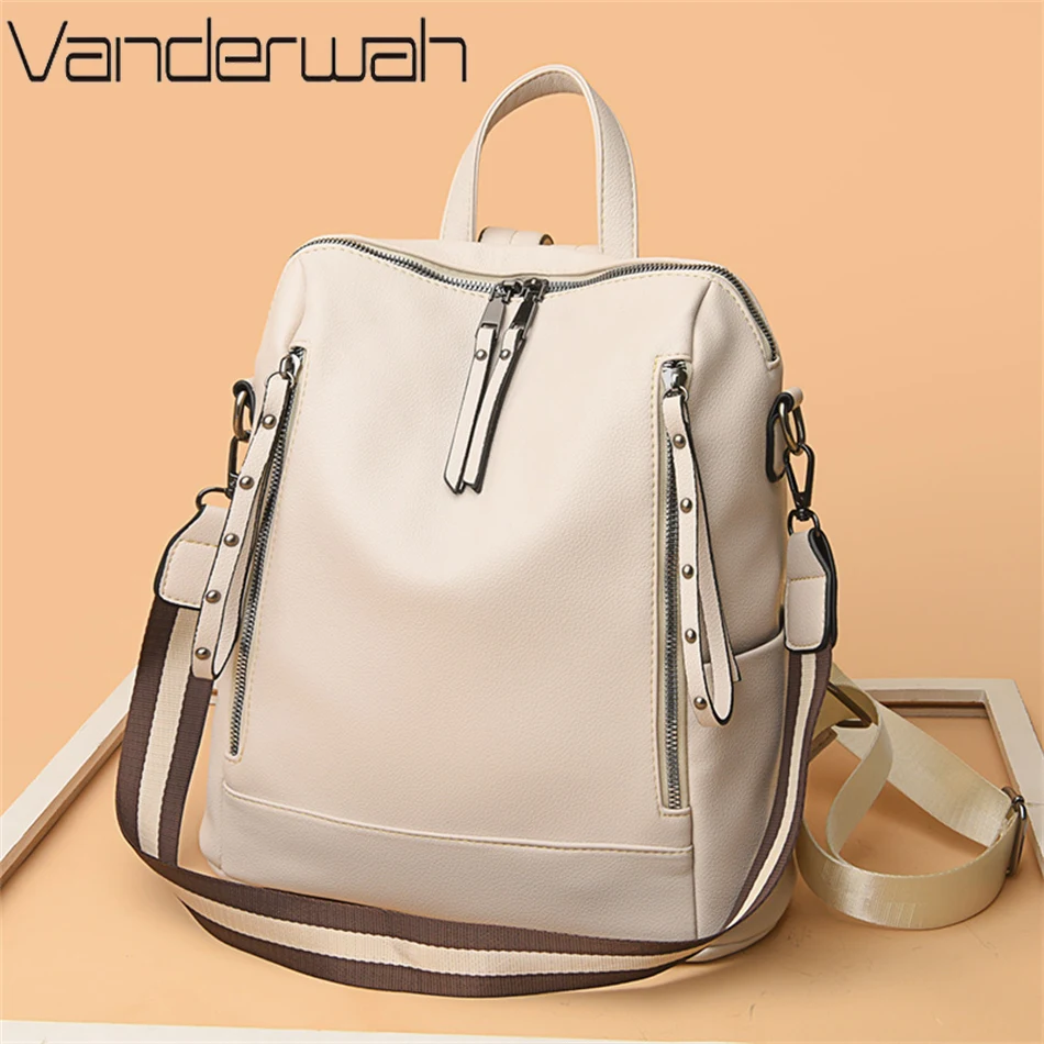 브랜드 럭셔리 배낭 부드러운 가죽 방수 배낭, 프레피  - Luxury Bags Brands For Women 리뷰 및 가격
