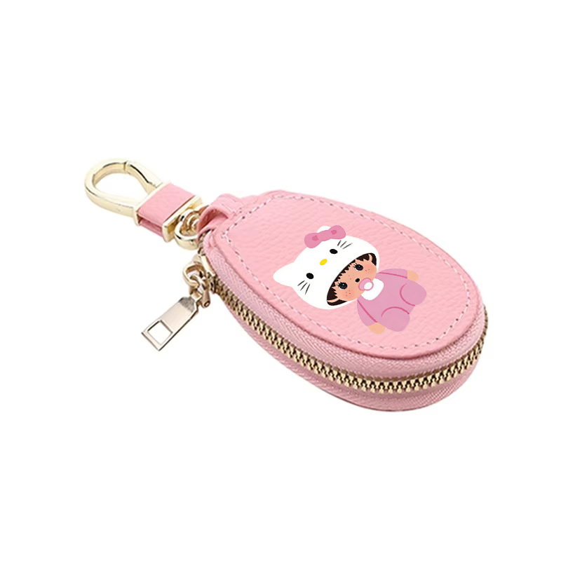 1pcs MONCHHICHI 가죽 지퍼 키 지갑 여성  - Key Holder Leather Pouch 리뷰 및 가격
