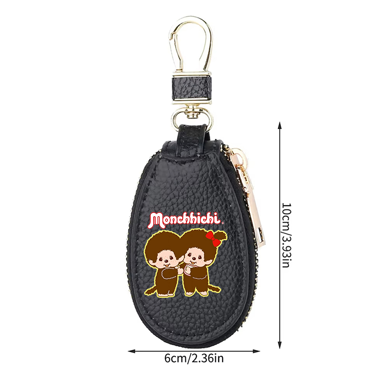 1pcs MONCHHICHI 가죽 지퍼 키 지갑 여성  - Key Holder Leather Pouch 리뷰 및 가격