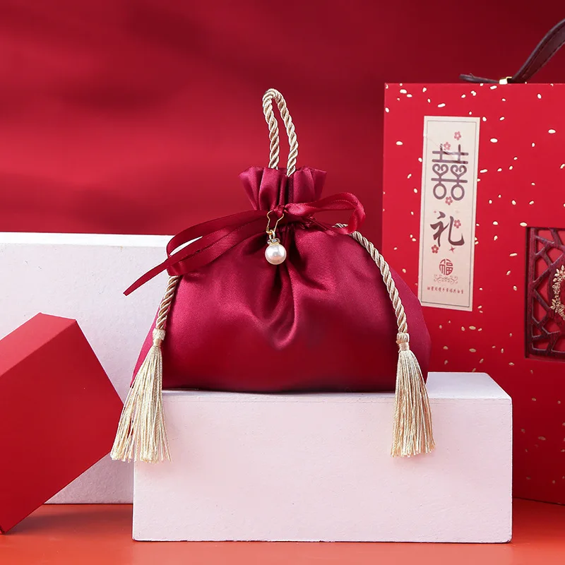 럭셔리 포장 드로스트링 벨벳 파우치 실크 선물 가방,  - Luxury Bags For School 리뷰 및 가격
