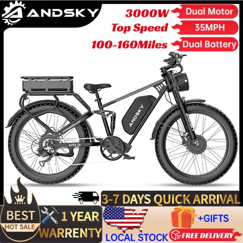 앤드스카이 에이펙스50 AWD 전기 자전거 3000W  - Luxury Bags Level 리뷰 및 가격
