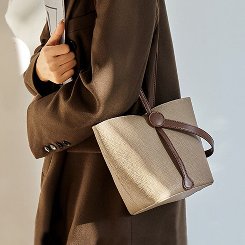 클래식 여성용 물통 핸드백, 패셔너블 럭셔리 가죽 최고 - Luxury Bags Level 리뷰 및 가격