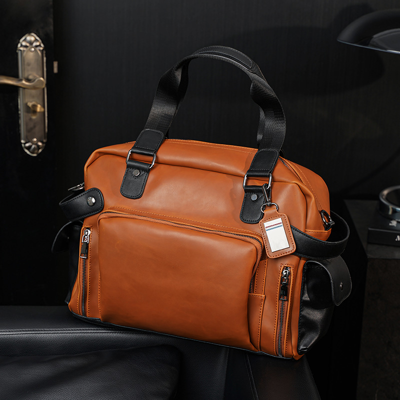 트렌디 남성 숄더백 레트로 럭셔리 크레이지 호스 가죽  - Luxury Bags For Men Brands 리뷰 및 가격